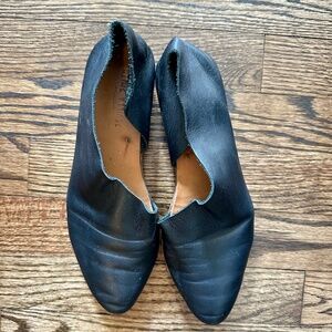 Sevilla Smith Black Leather Flats 37 Hand Made